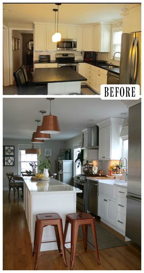 We believe that pictures of small kitchens makeovers exactly should look like in the picture. 27 Inspiring Kitchen Makeovers- Before and After - Nesting With Grace