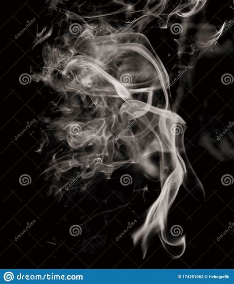 Smoke, Cutout, Png, Rising, Hot, Floating, Light Stock Photo - Image of ...