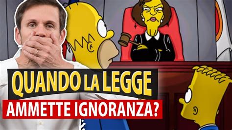 Quando La Legge Ammette Ignoranza Avv Angelo Greco Youtube