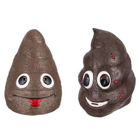 Funny Poop Cosplay Masks Stool Dung Soil Faeces Smile Cosplay Mask