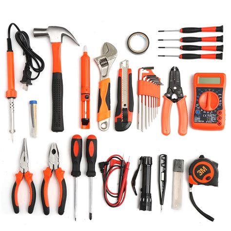 35pcs Multifuntional Tools Kit Set Steel Household Electrician Kits