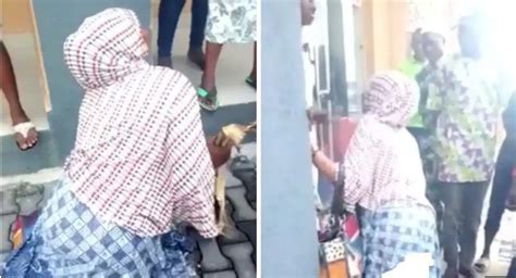 Woman Begs For Her Life After She Was Caught Stealing Stockfish In