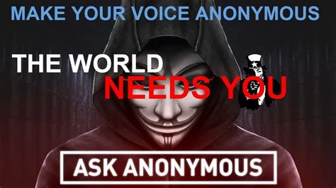 How To Make The Anonymous Voice Get Anonymous Voice Changer Youtube