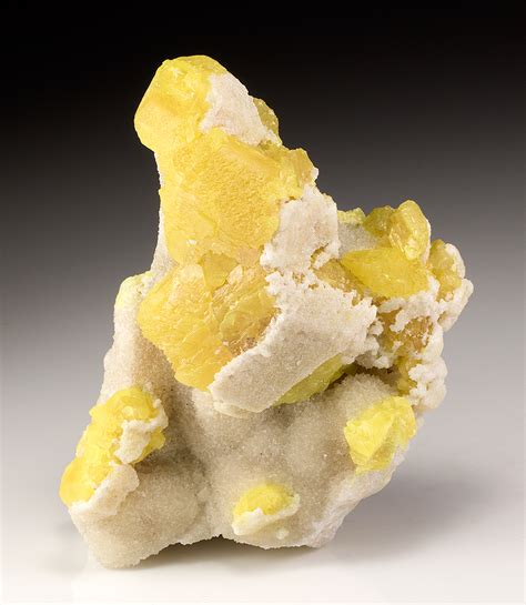 Sulfur With Aragonite Minerals For Sale 2581272