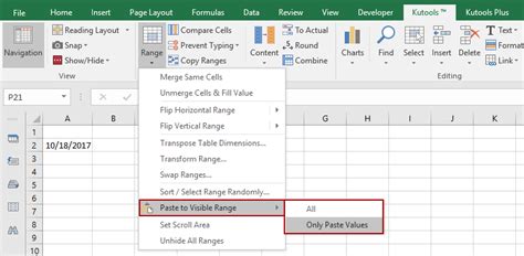 Cut And Paste Visible Cells Only Excel