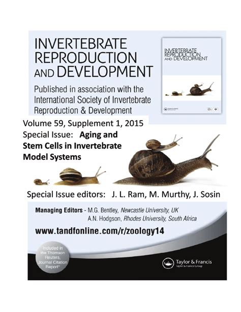 Pdf Invertebrates As Model Organisms For Research On Aging Biology