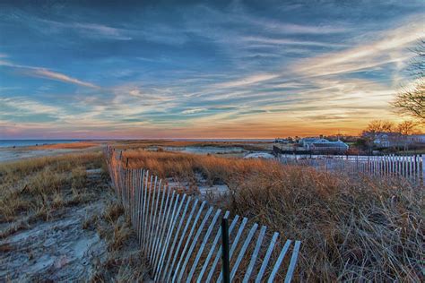 Sunset At Lighthouse Beach In Chatham Massachusetts Photograph By Brian
