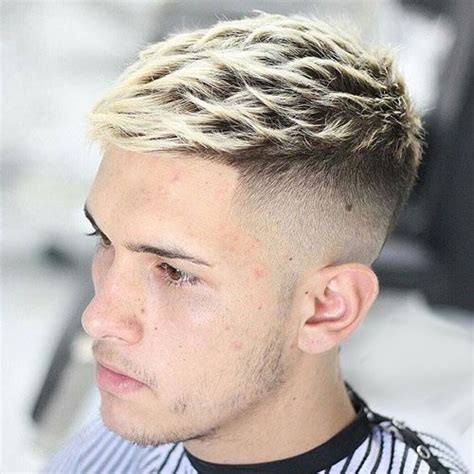 Mens Hairstyles For Straight Hair Quiff With High Fade And