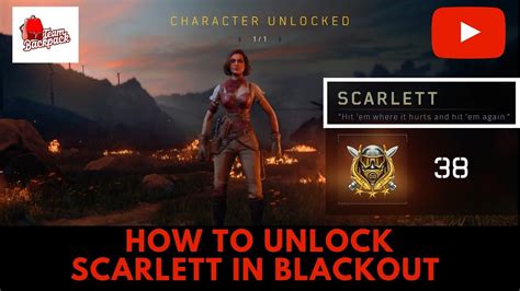 How To Unlock Scarlett In Blackout Black Ops 4 Youtube