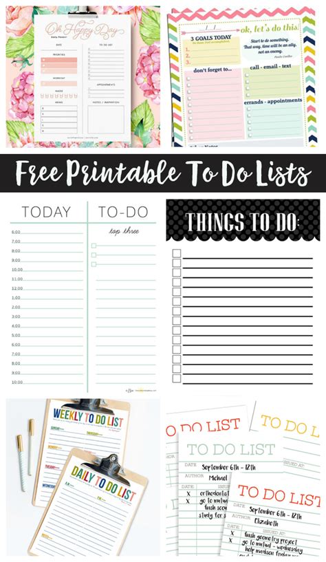 Cute Free Printable To Do List PRINTABLE TEMPLATES