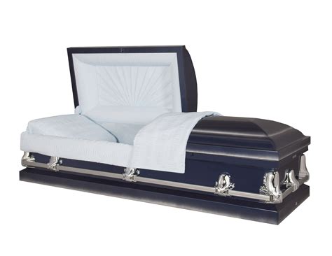 Titan Casket Fairmont Collection Funeral Casket In Neopolitan Blue