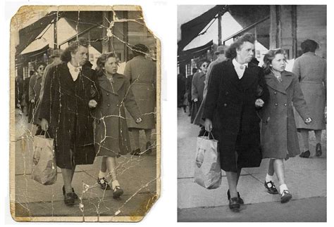How To Restore Black And White Photos Photo Retouching Sample Photo