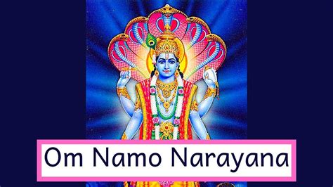 Om Namo Narayana Indian Song Indian Chant YouTube