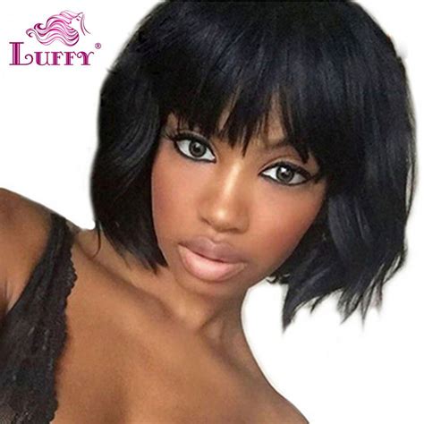luffy wave short bob 13×6 lace front wigs pre plucked full lace wigs with bangs luffywig bob