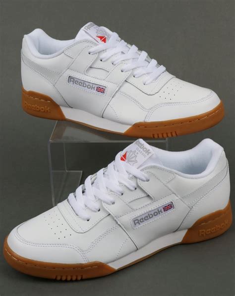 Reebok Workout Plus Trainers In Whitecarbongum 80s Casual Classics