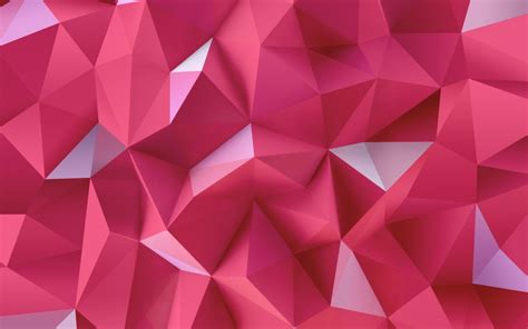 Pink Triangles X Widescreen Wallpaper