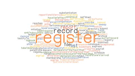REGISTER: Synonyms and Related Words. What is Another Word for REGISTER? - GrammarTOP.com
