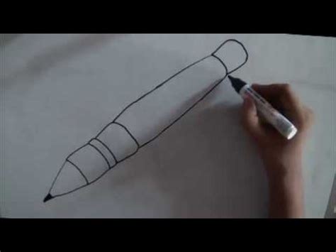 Don't forget the legs composed of 3. How To Draw A pen / How To Draw A Ball Pen (Easy Step by ...