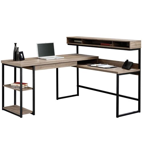 Piles and piles of papers thrown everywhere? Streamline L-Shaped Computer Desk | Home Computer Desks