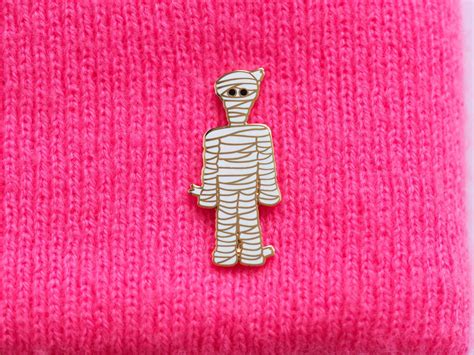 Mummy Halloween Pin Badge By Rock Cakes