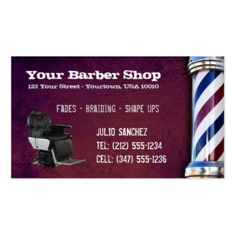 Barbershop Business Cards Template Business