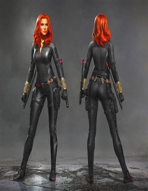Marvels Avengers Black Widow Front And Back By Brad1009 On Deviantart