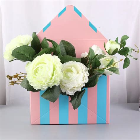 Envelope Fold Box Flower Packaging Paper Bag T Storage Box Bouquet