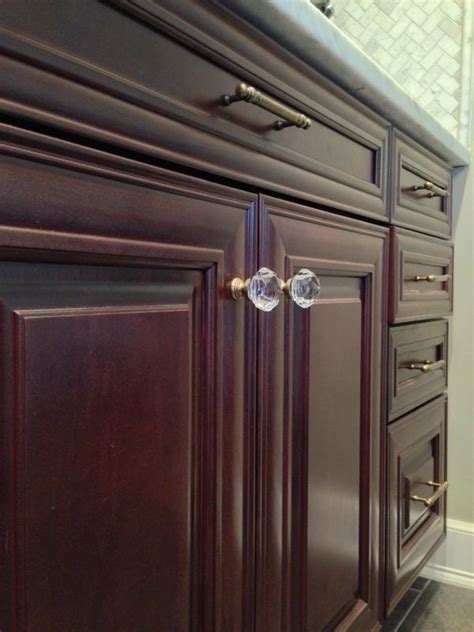 Kitchen ideas with cherry cabinetsthanks for watching this video. Crystal and brass kitchen cabinet knob, cabinet pull ...