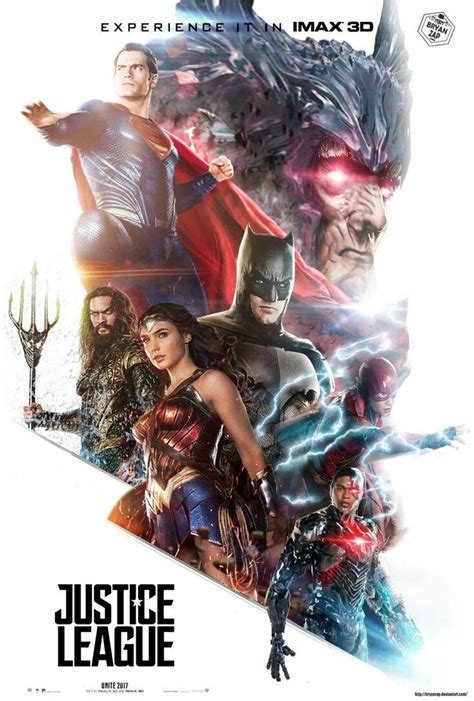 Justice League 2017 Poster Tulisan
