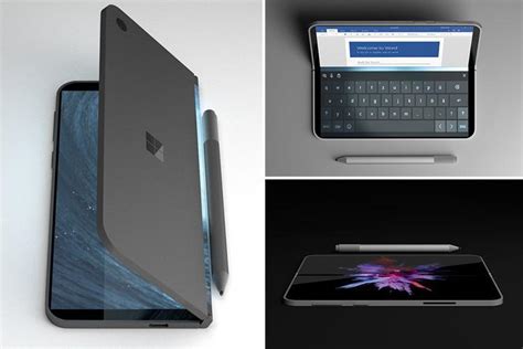 Microsofts Wacky Folding Surface Smartphone That Turns Into A Tablet