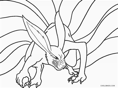 Nine Tailed Fox Coloring Pages Coloring Pages