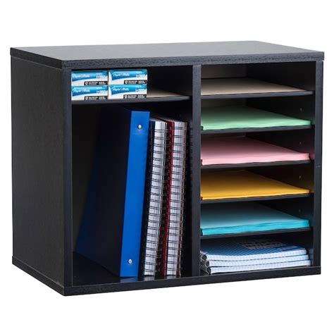 Adiroffice Adiroffice Wood Adjustable 12 Compartment Literature