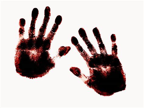 Best Blood Stained Human Hand Handprint Stock Photos Pictures