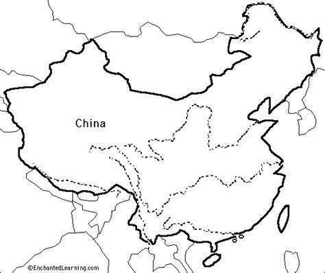 Outline Map Research Activity 1 China