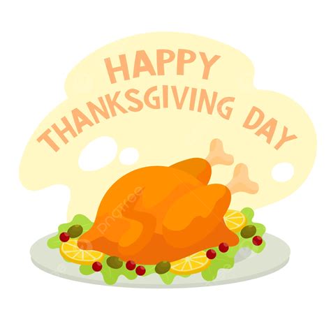 thanksgiving roasted turkey meat with garnish vector turkey thanksgiving meal png and vector