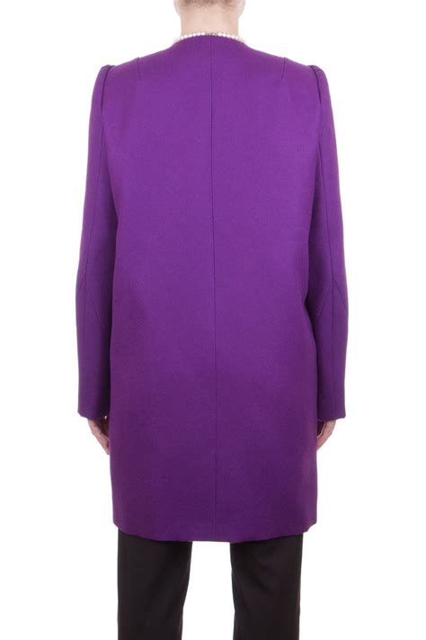 Warm long women winter coat, 100 percent wool, black with faux fur hood. Yves Saint Laurent YSL Women's 100% Wool Double Breasted ...