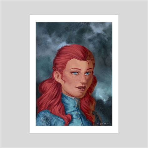 Shallan Davar Portrait An Art Print By Simon Strohmaier Inprnt