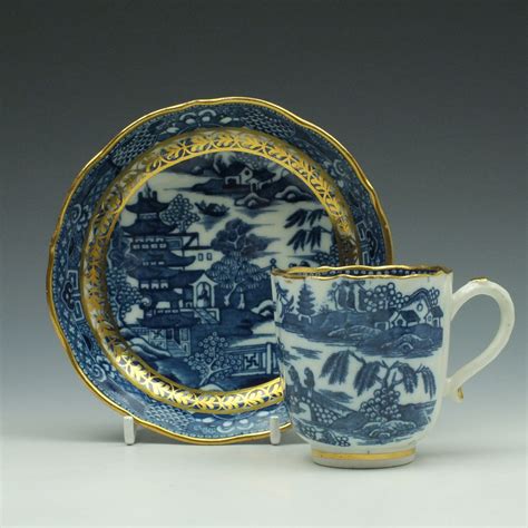 Pagoda Pattern Coffee Cup And Saucer C1782 92 English Porcelain Online
