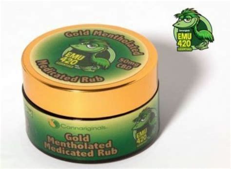 Emu420 Gold Mentholated Medicated Rub Topicals Order Weed Online