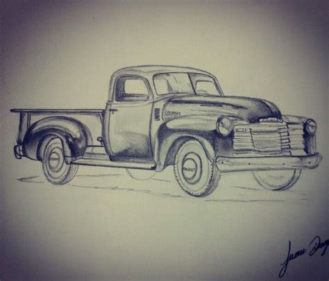 Chevrolet Old Truck Dibujos