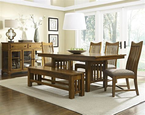 Reclaimed wood dining sets are a popular option now and can be seen in traditional, contemporary and industrial homes, as well as many other styles. Laurelhurst 92" Rustic Oak Extendable Rectangular Trestle ...