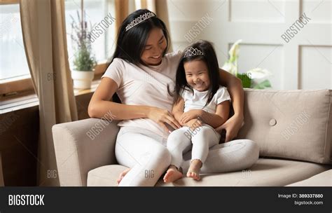 Happy Asian Mother Image And Photo Free Trial Bigstock
