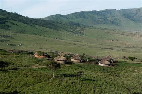 A Masai Village In The Ngorongoro Conservation Area Serengeti