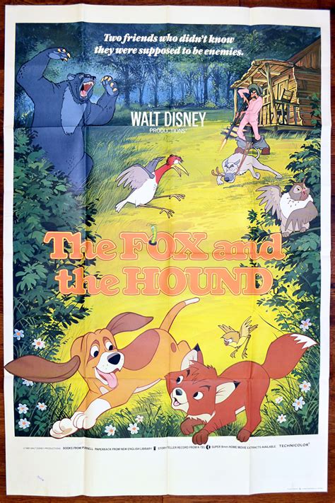Fox And The Hound The Uk Bus Stop Poster Original Cinema Movie