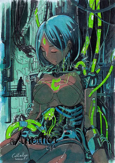 Another Life Me Watercolors 2020 Cyberpunk Anime Cyberpunk Girl Arte