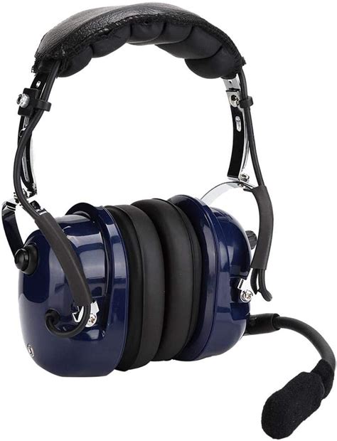 Aviation Pilot Headset With Comfortable Ear Seals Rugged