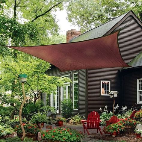 Thread the curtain rod through the pocket of the shade and hang on the installed hardware. 25 DIY Outdoor Sun Shades That Add Color To Your Outdoor Decor - GODIYGO.COM