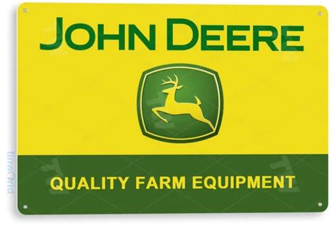 Tin Sign John Deere Retro Farm Tractor Equipment Barn Shop Metal Sign