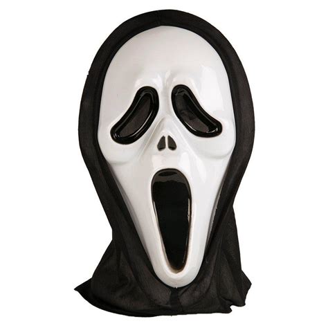 Deluxe Halloween Adults Hooded Scream Mask Approved Food