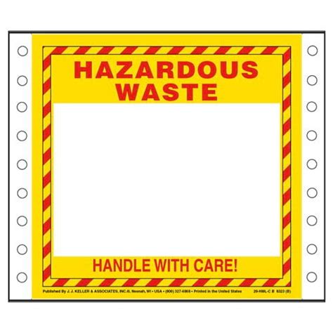 Always ensure you're shipping in conformity to domestic and international standards dot, icao, iata, and imdg. Accomplished free printable hazardous waste labels | Mason ...